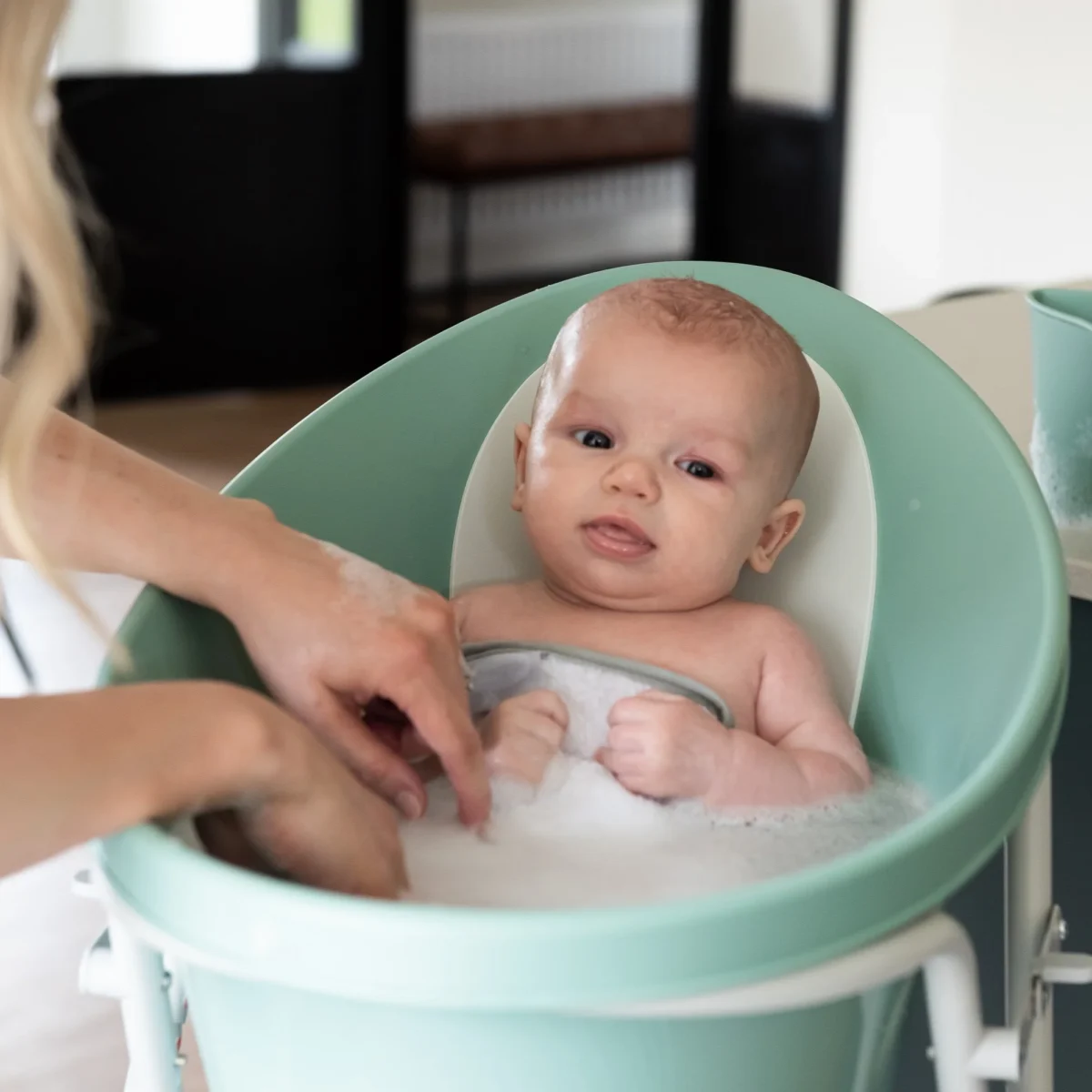 Kąpiel dla niemowląt SHNUGGLE, Eukaliptus, 0-12+ miesięcy